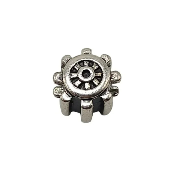 Steampunk Gear Charm Bead Metal Spacer Bead for European Bracelet Necklace - Picture 1 of 4